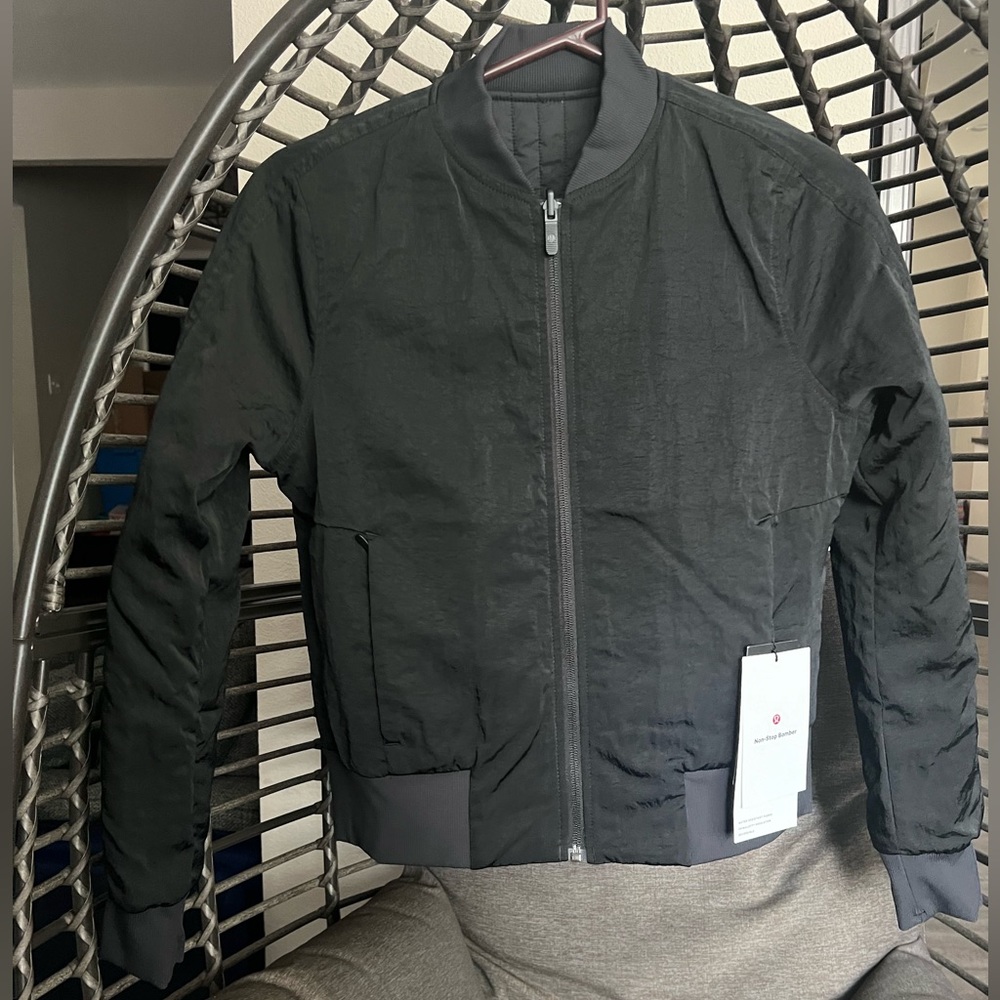 NWT Lululemon Non Stop Bomber (Reversible) never worn, no rip tag (pulled off)